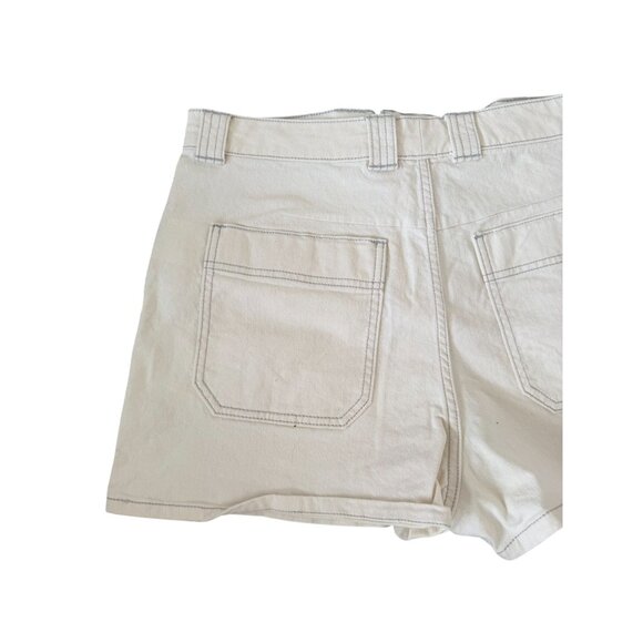 CLUB MONACO White Pocketed Denim Shorts Size 31 - Picture 6 of 6